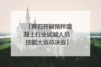 黄石开展预拌混凝土行业试验人员技能大赛总决赛