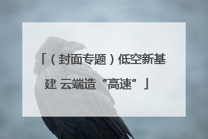 （封面专题）低空新基建 云端造“高速”