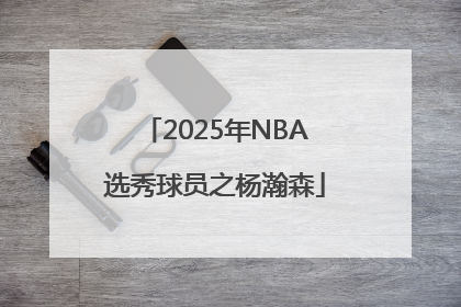 2025年NBA选秀球员之杨瀚森