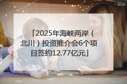 2025年海峡两岸（北川）投资推介会6个项目签约12.77亿元