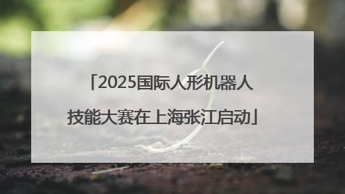 2025国际人形机器人技能大赛在上海张江启动