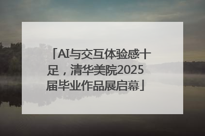 AI与交互体验感十足，清华美院2025届毕业作品展启幕